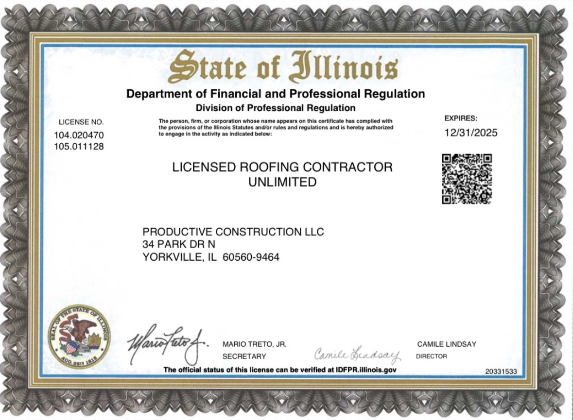 Pro4Roof certificate